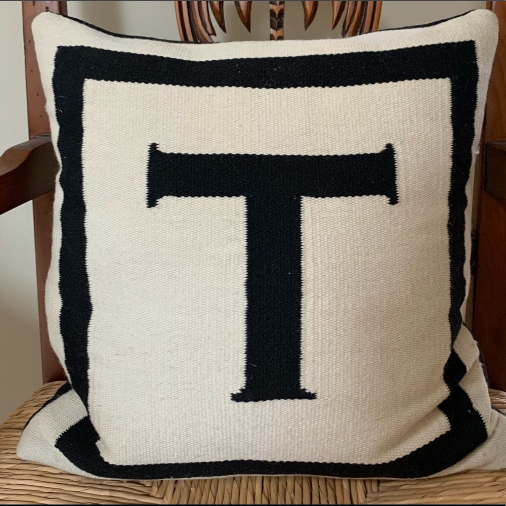 Jonathan Adler Letter “T” Pillow